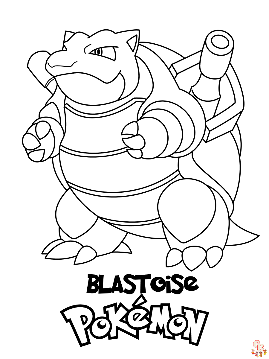 pokemon ausmalbilder blastoise