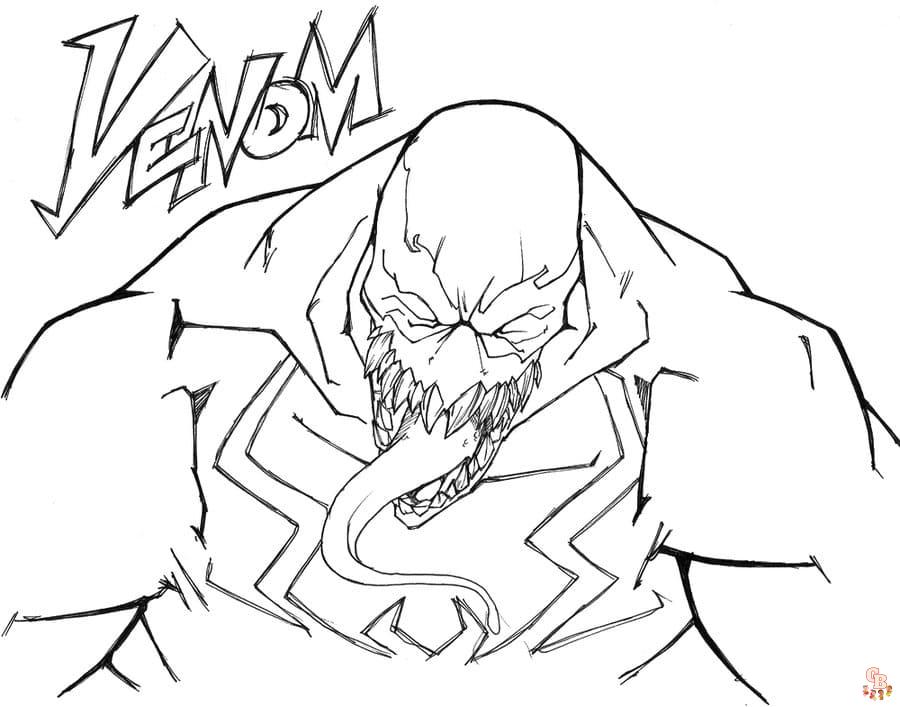 Venom ausmalbilder