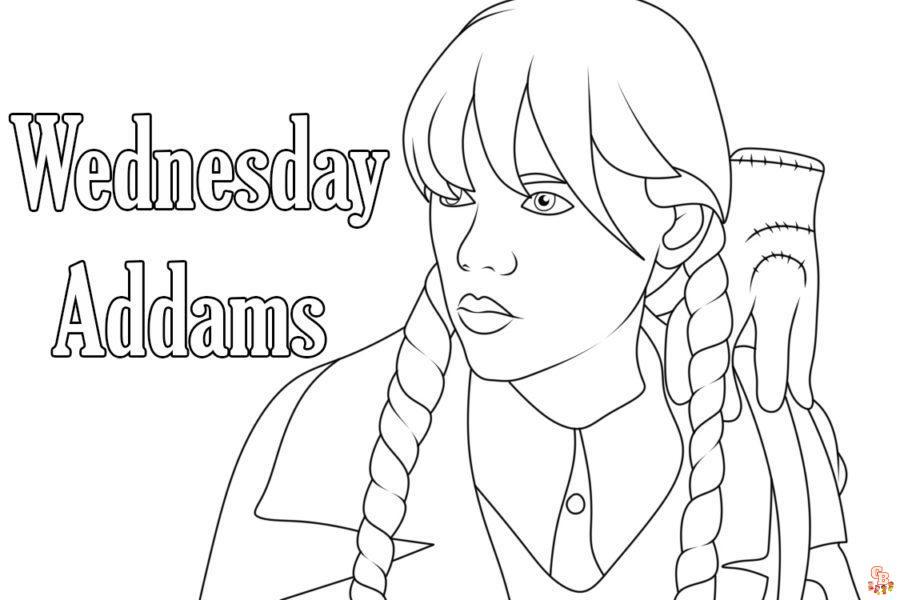 Wednesday Ausmalbilder 17