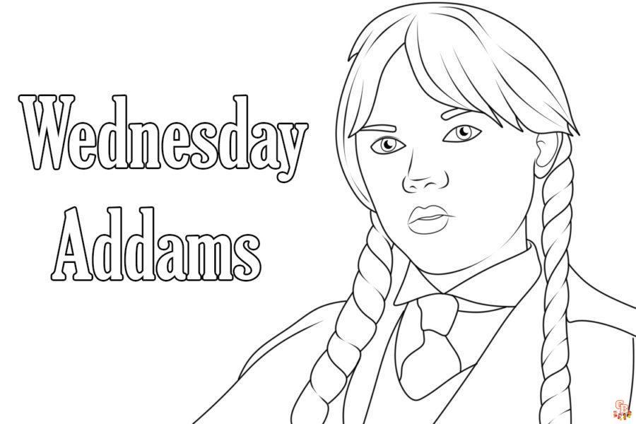 Wednesday Ausmalbilder 20