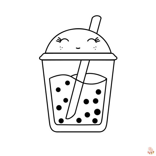 Ausmalbilder Bubble Tea 8