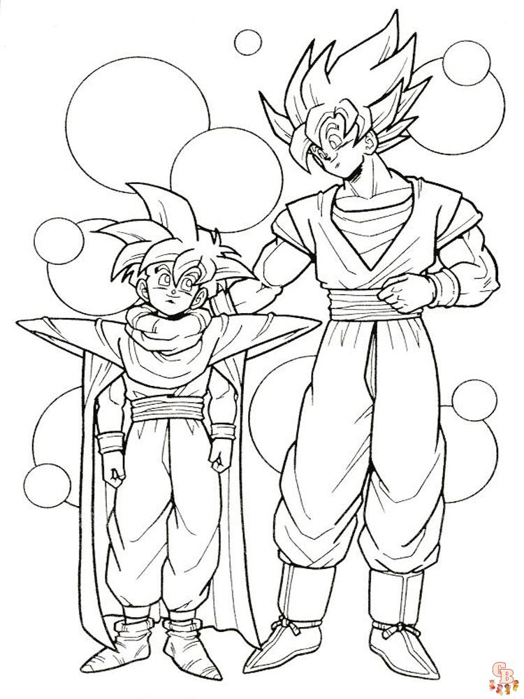 Ausmalbilder Dragon Ball 2