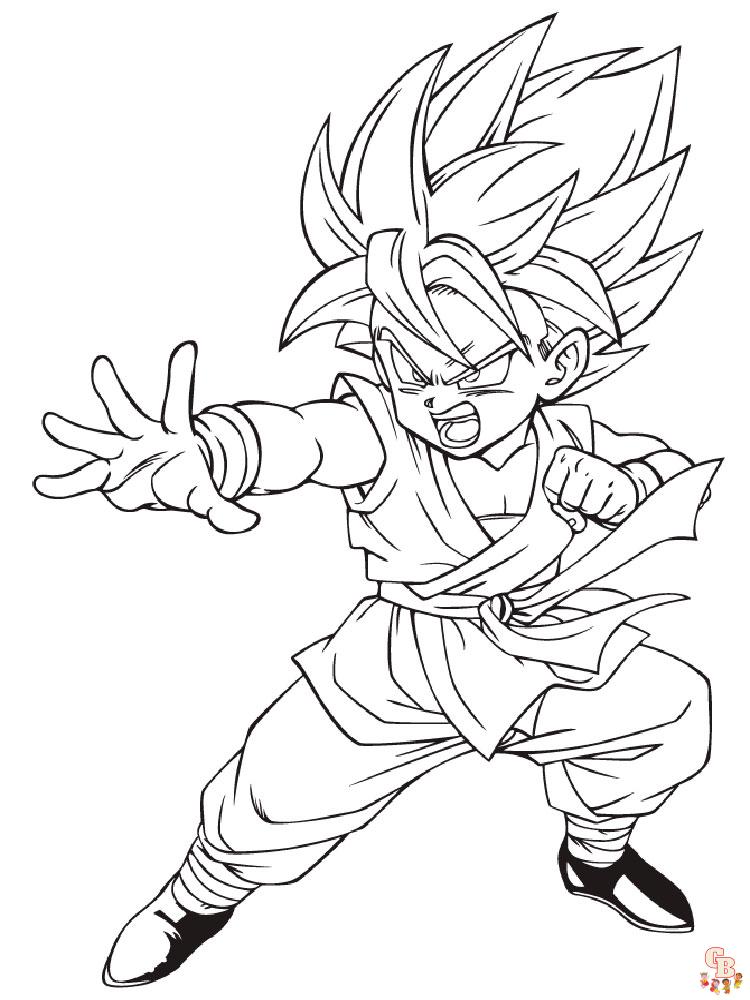 Ausmalbilder Dragon Ball 3