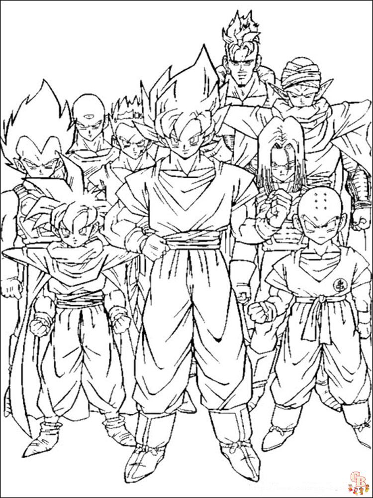 Ausmalbilder Dragon Ball 6