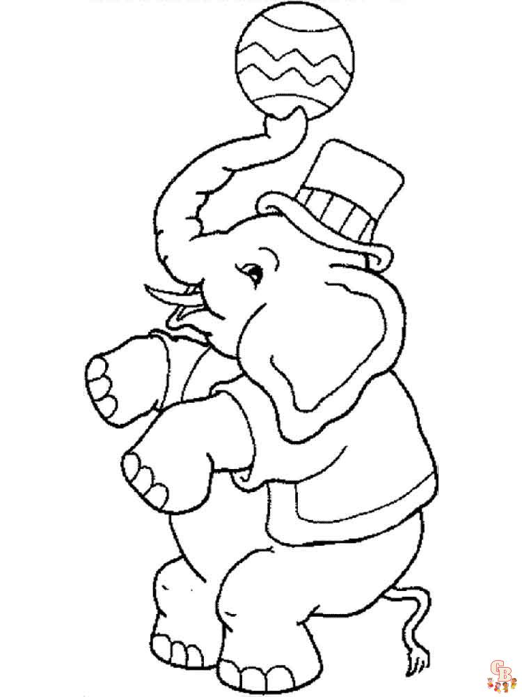 Ausmalbilder Elefant 1