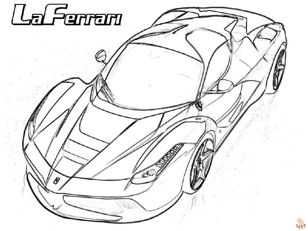 Ausmalbilder Ferrari 13