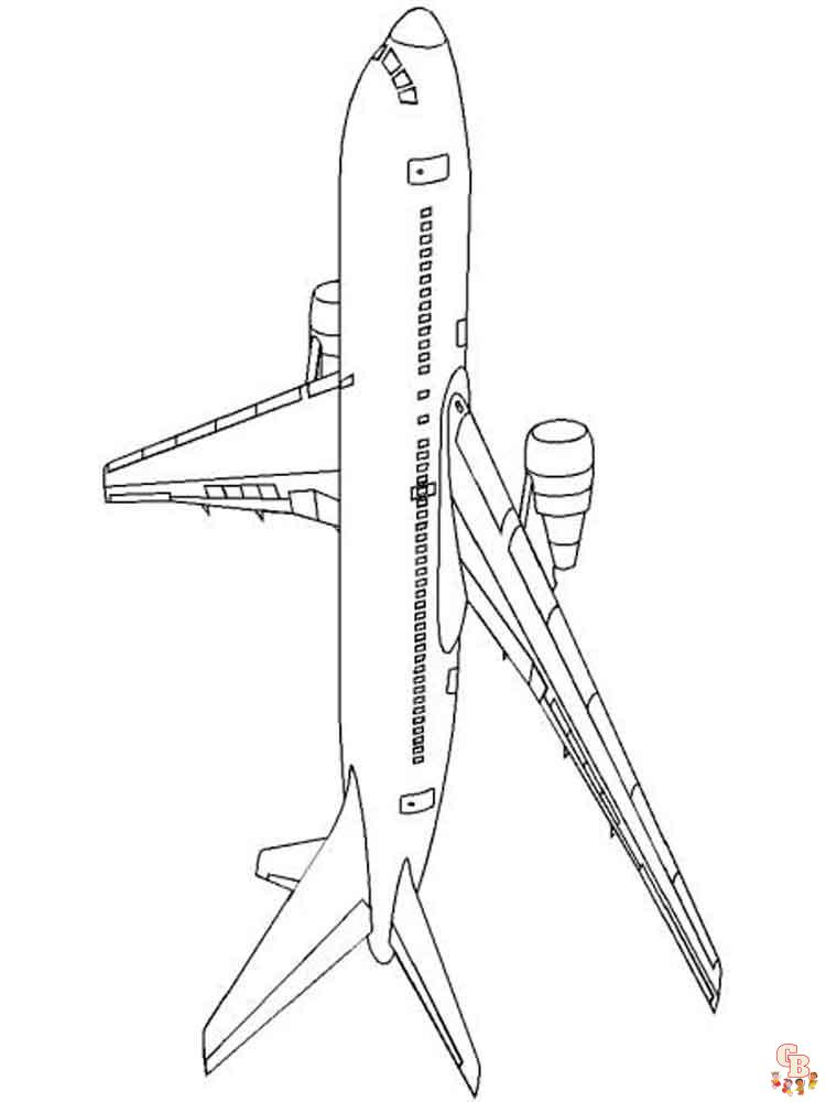 Ausmalbilder Flugzeug 11