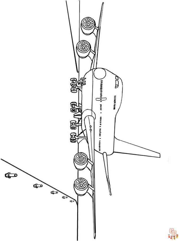 Ausmalbilder Flugzeug 9