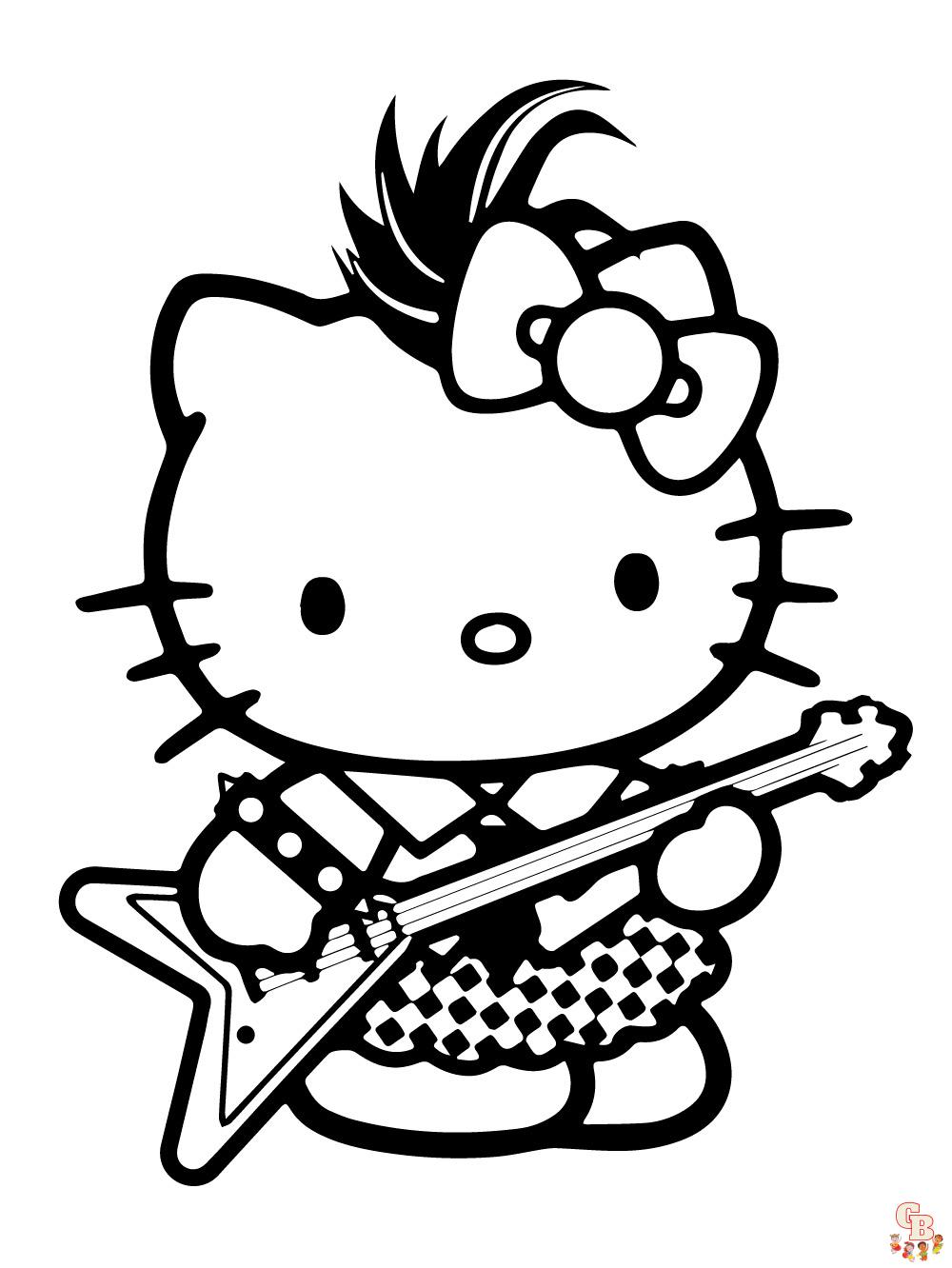 Ausmalbilder Hello Kitty 13