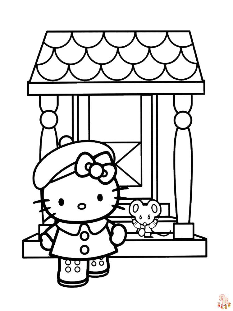 Ausmalbilder Hello Kitty 16