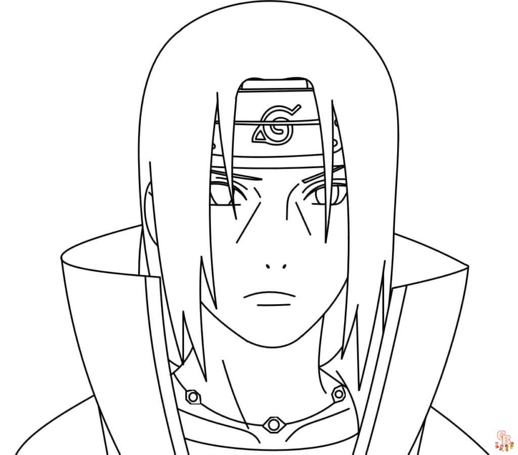 Ausmalbilder Itachi 1