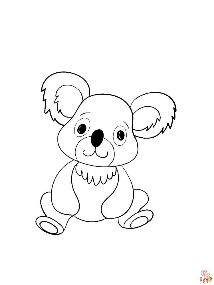 Ausmalbilder Koala 3