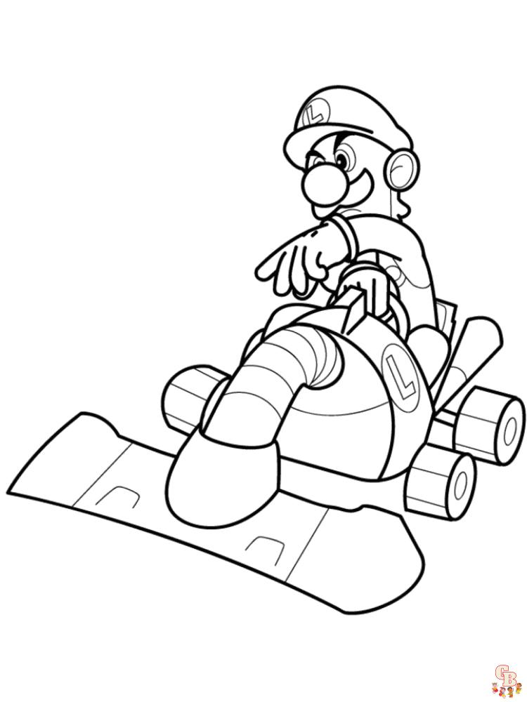 Ausmalbilder Mario Kart 1