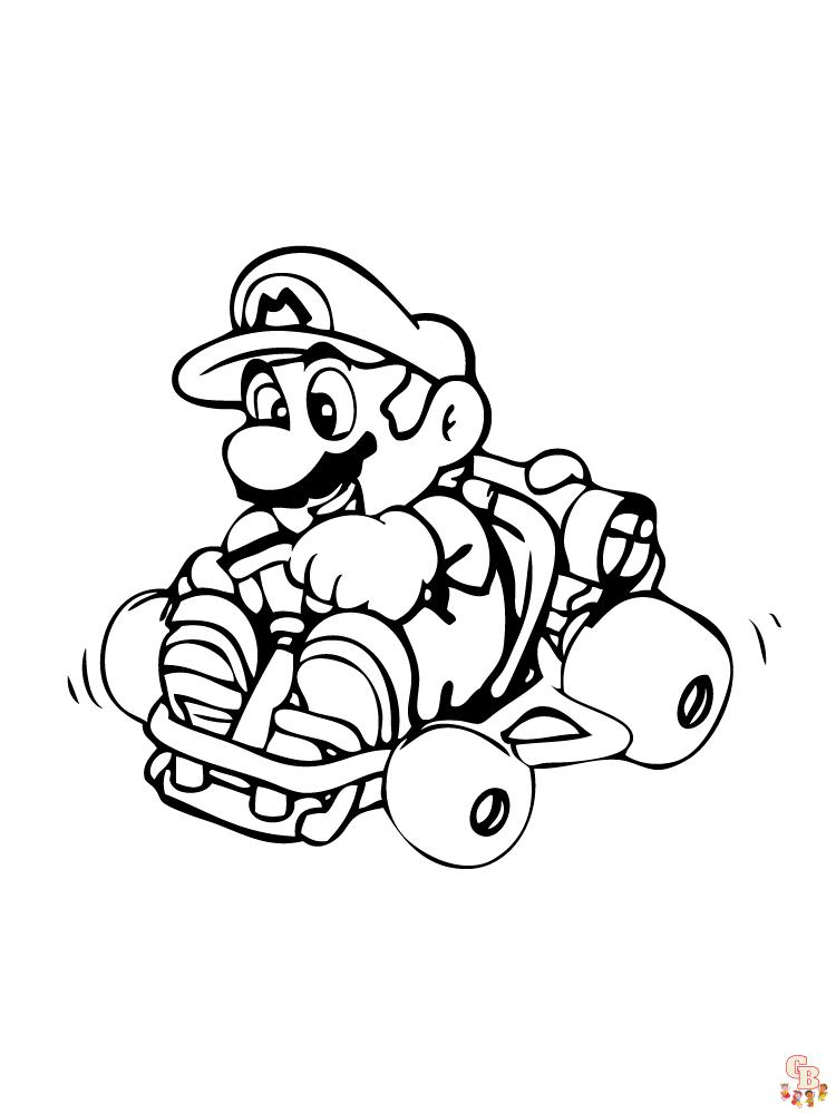 Ausmalbilder Mario Kart 4