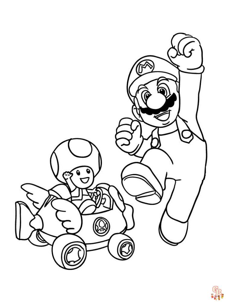 Ausmalbilder Mario Kart 8