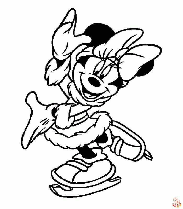 Ausmalbilder Minnie Maus14