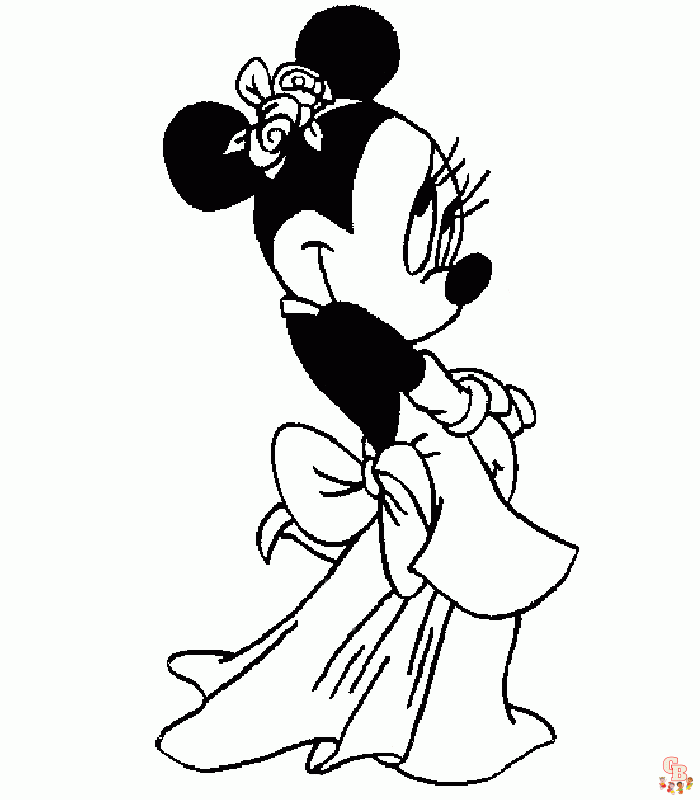 Ausmalbilder Minnie Maus15