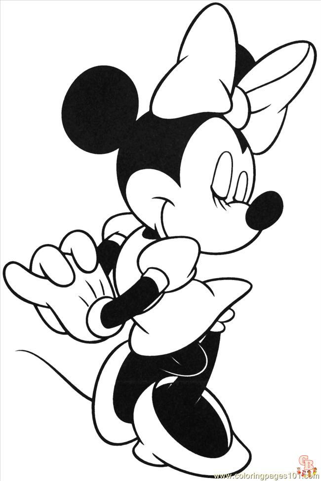 Ausmalbilder Minnie Maus17