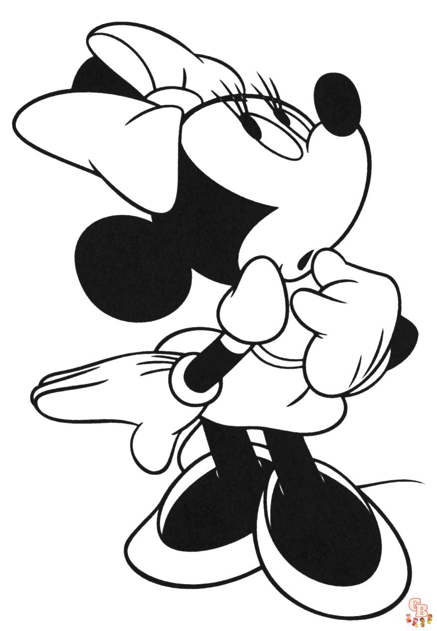 Ausmalbilder Minnie Maus20