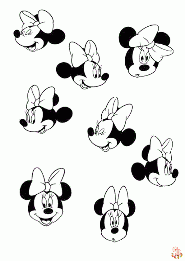 Ausmalbilder Minnie Maus21