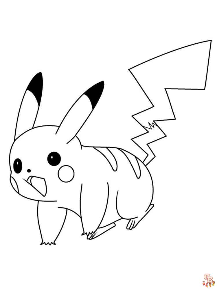 Ausmalbilder Pikachu 14