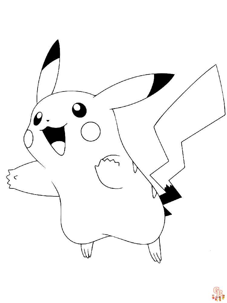 Ausmalbilder Pikachu 19