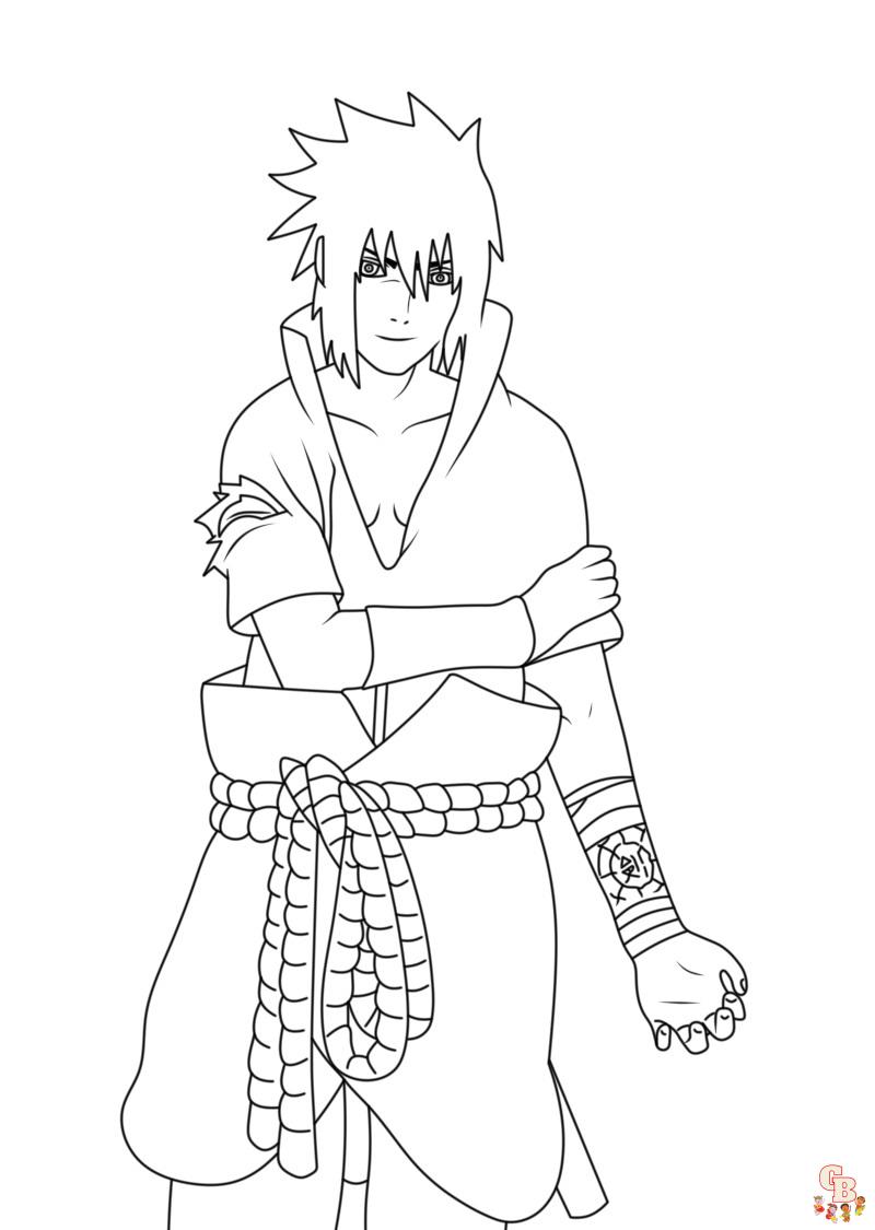 Ausmalbilder Sasuke 2