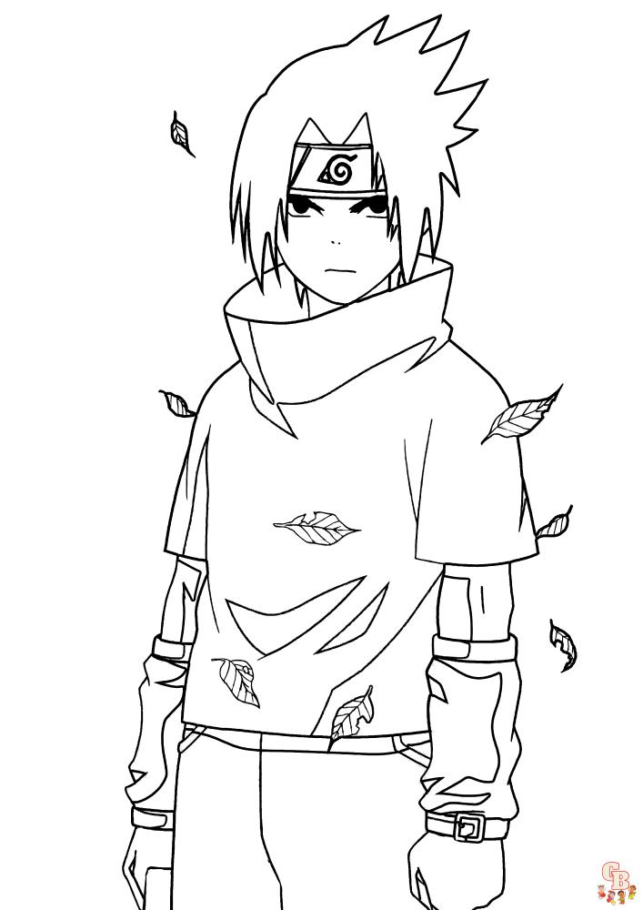 Ausmalbilder Sasuke 4