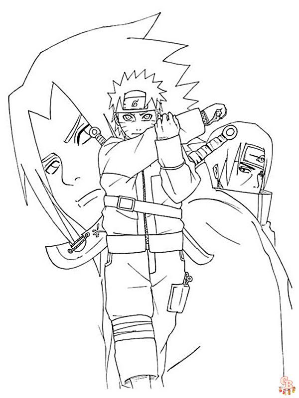 Ausmalbilder Sasuke 5