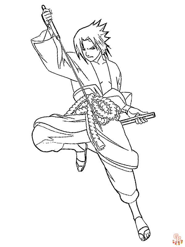 Ausmalbilder Sasuke 6