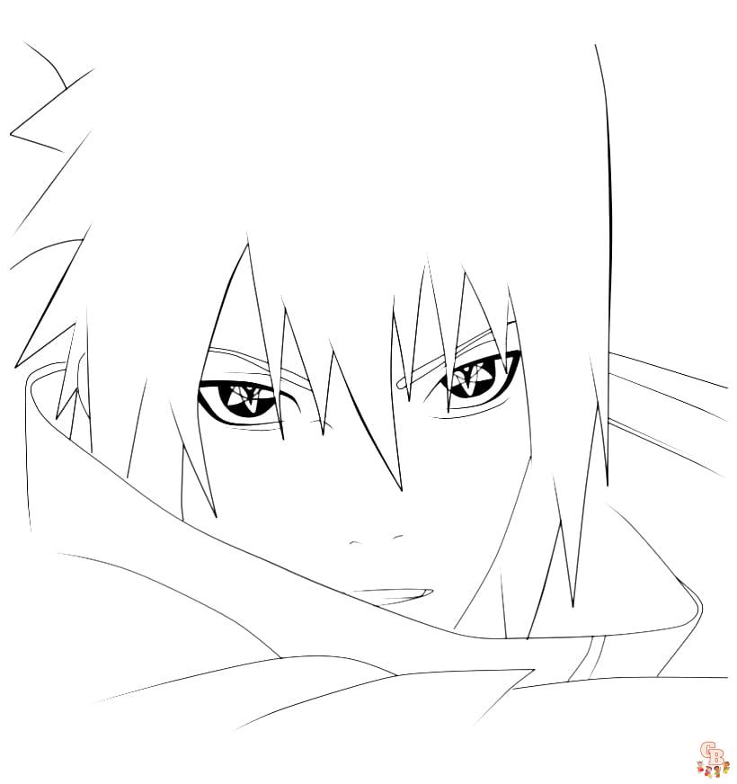 Ausmalbilder Sasuke 7