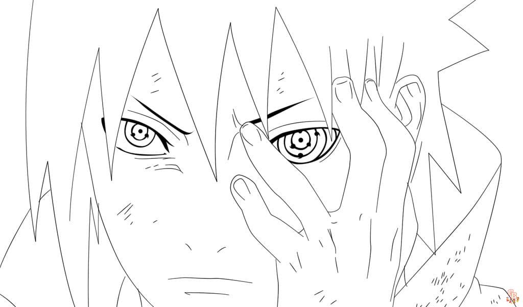 Ausmalbilder Sasuke 8