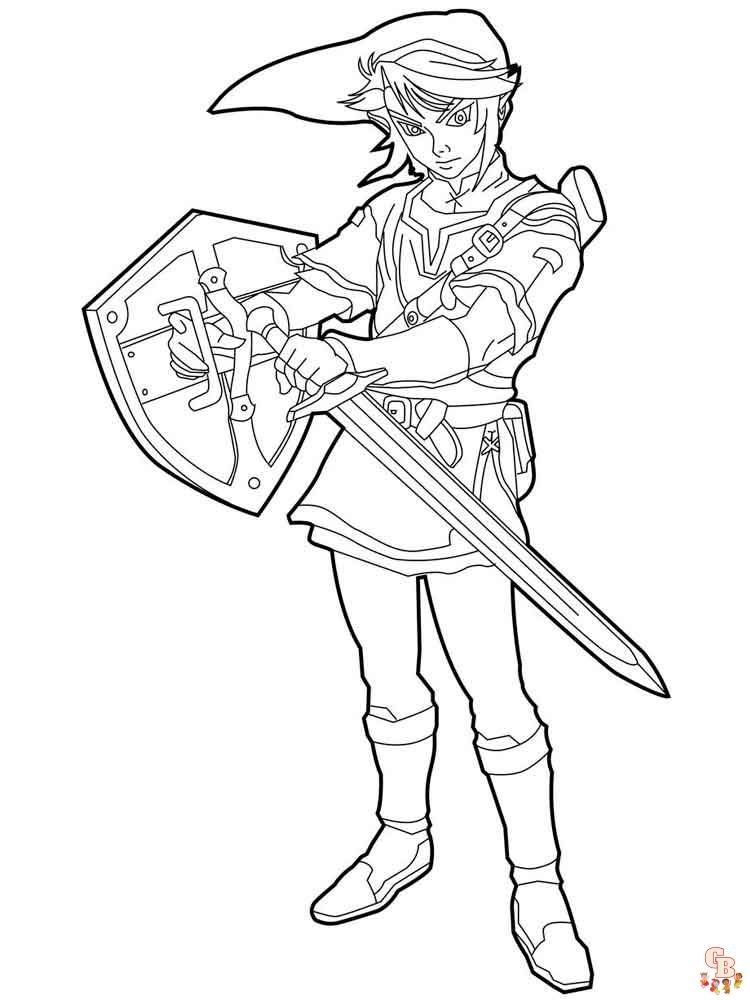 Ausmalbilder Zelda 1