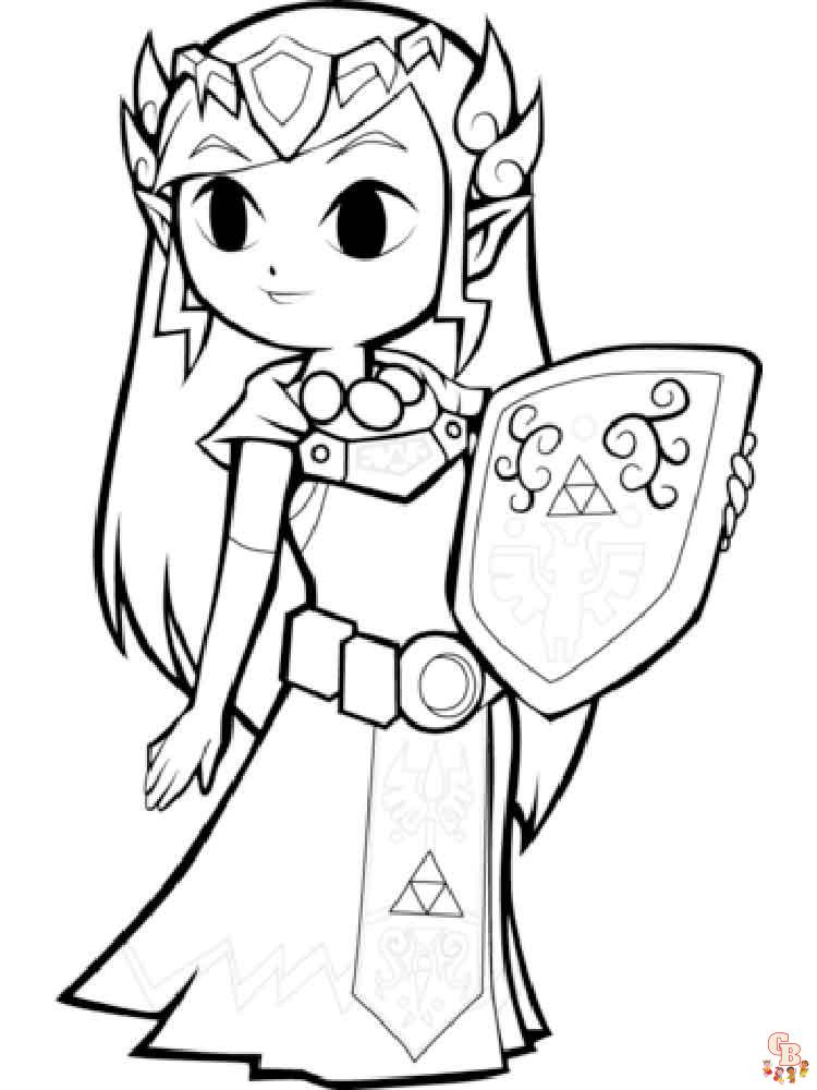 Ausmalbilder Zelda 13