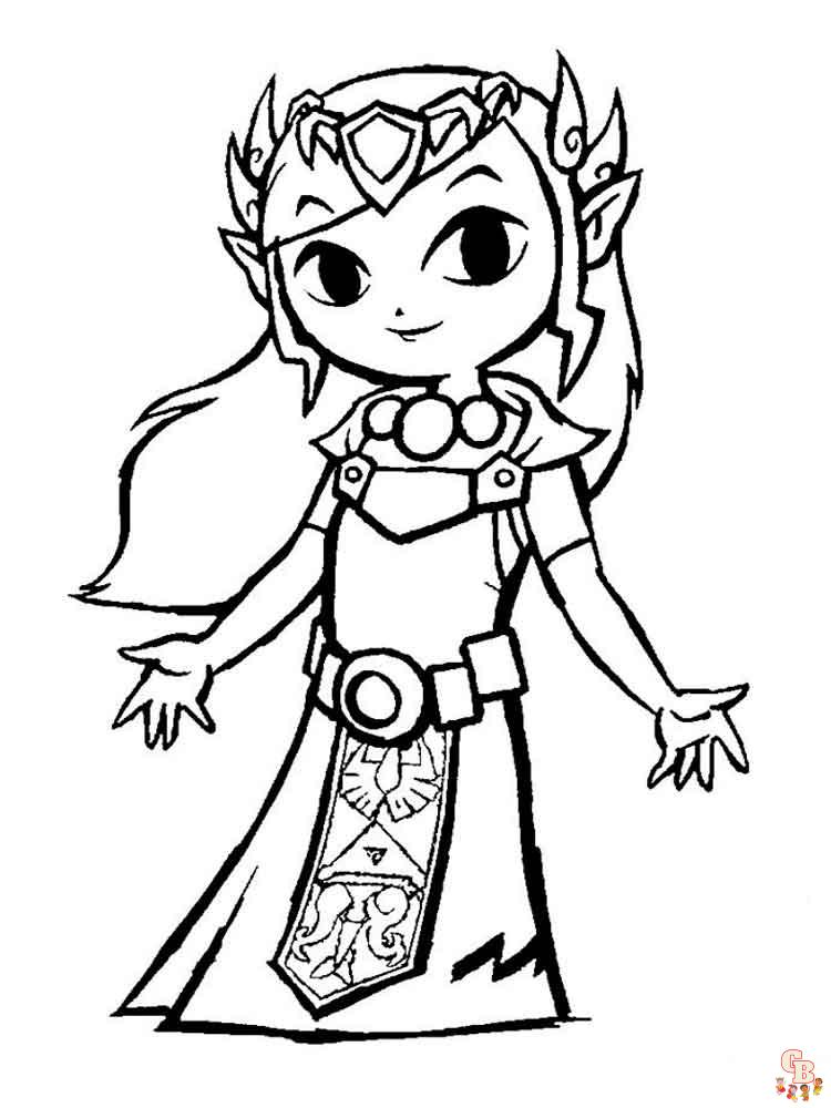 Ausmalbilder Zelda 14