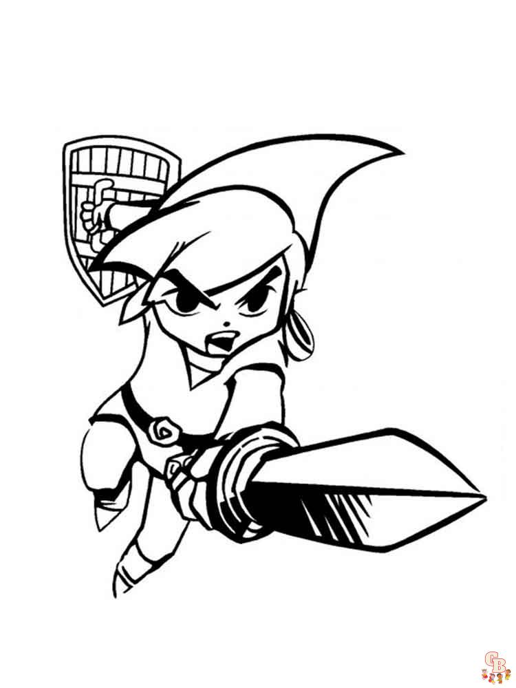Ausmalbilder Zelda 2