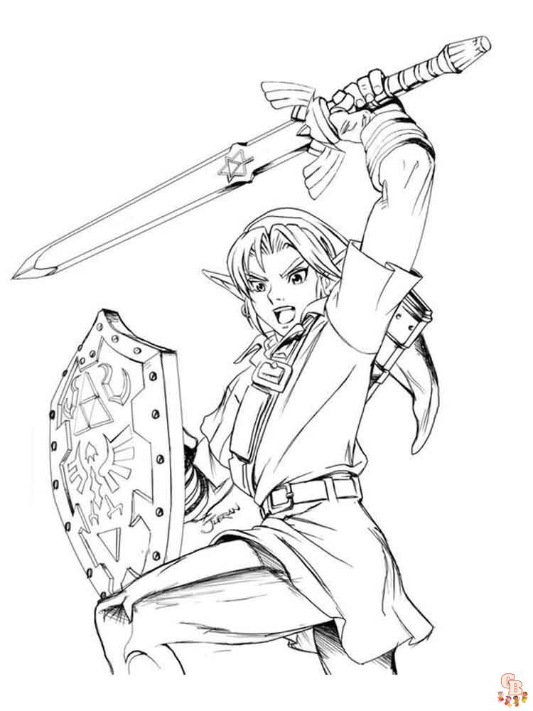 Ausmalbilder Zelda 21