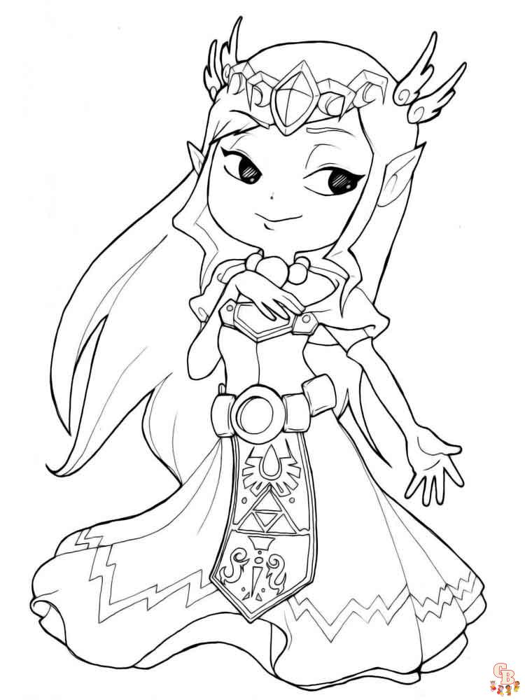 Ausmalbilder Zelda 22