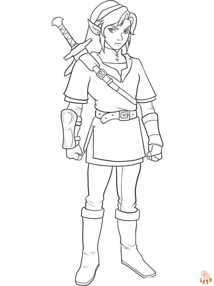 Ausmalbilder Zelda 23