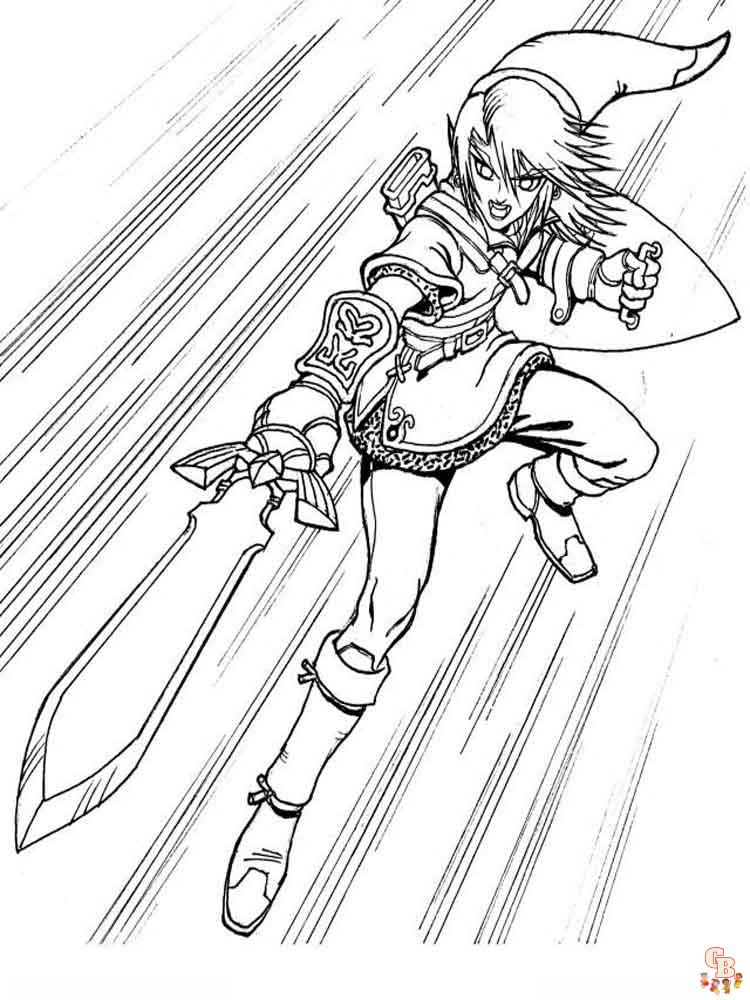 Ausmalbilder Zelda 24