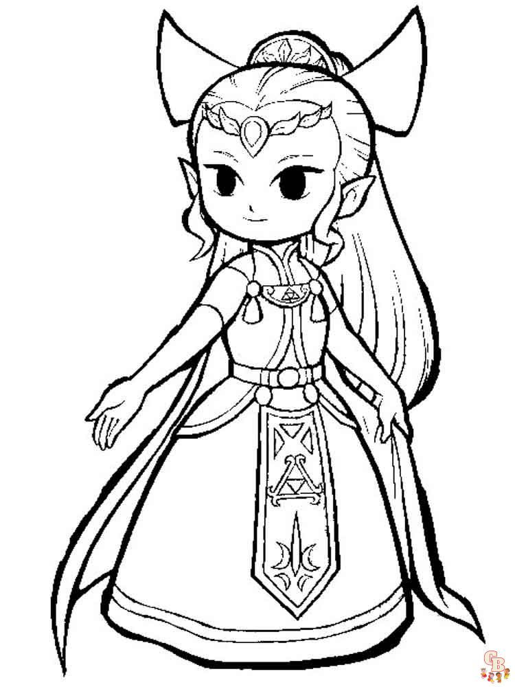 Ausmalbilder Zelda 4