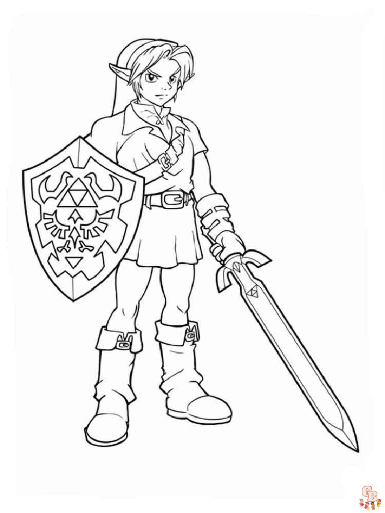 Ausmalbilder Zelda 8