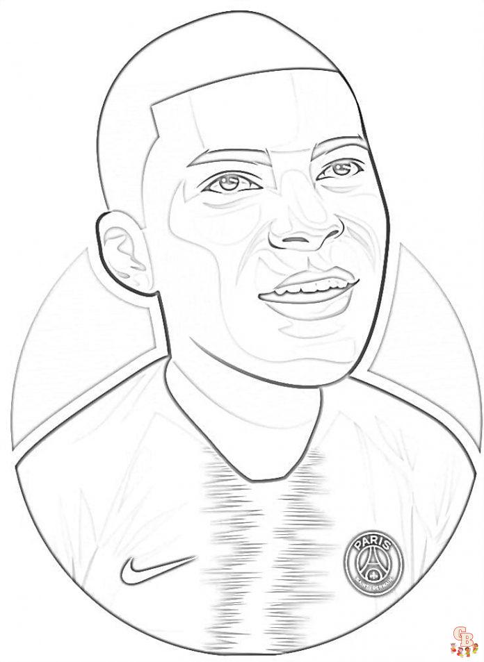 Kylian Mbappe Ausmalbilder 3