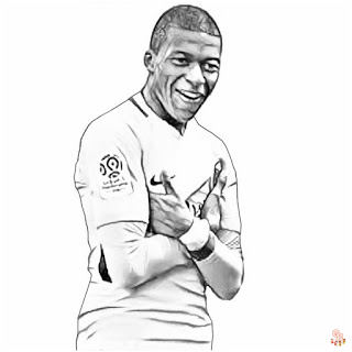 Kylian Mbappe Ausmalbilder 5