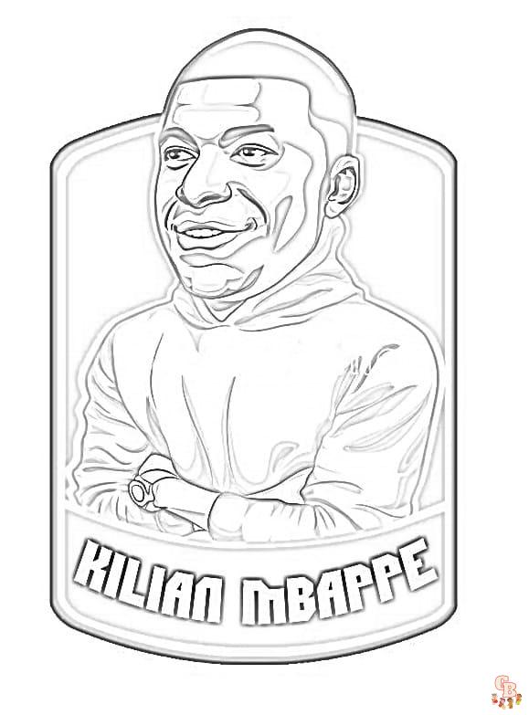 Kylian Mbappe Ausmalbilder 6