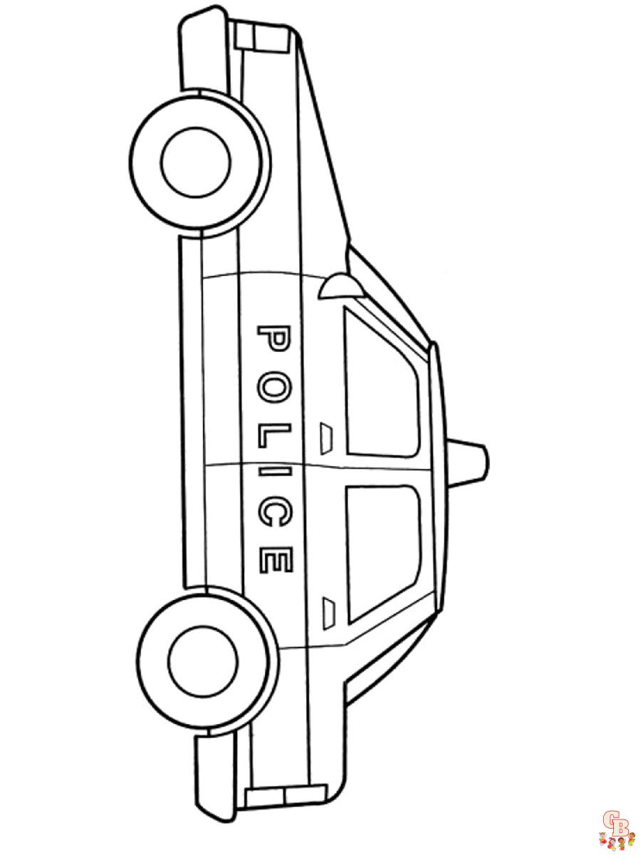 Polizeiauto Ausmalbilder 11