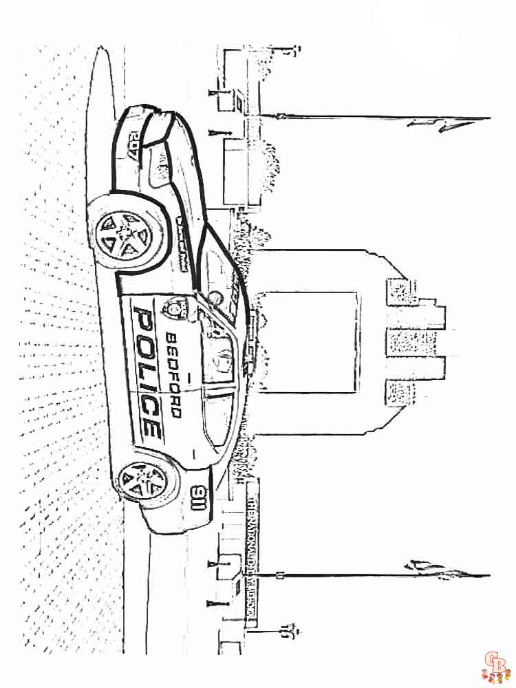 Polizeiauto Ausmalbilder 26