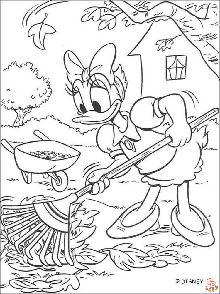 Ausmalbilder Donald Duck 14