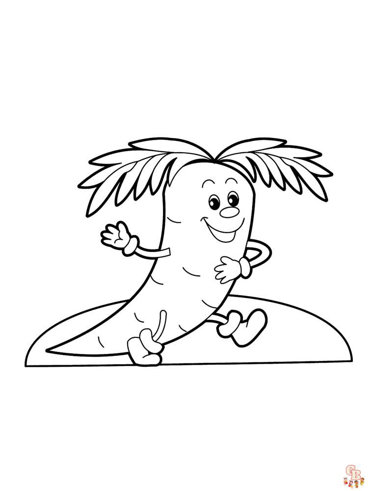Ausmalbilder Karotte 6
