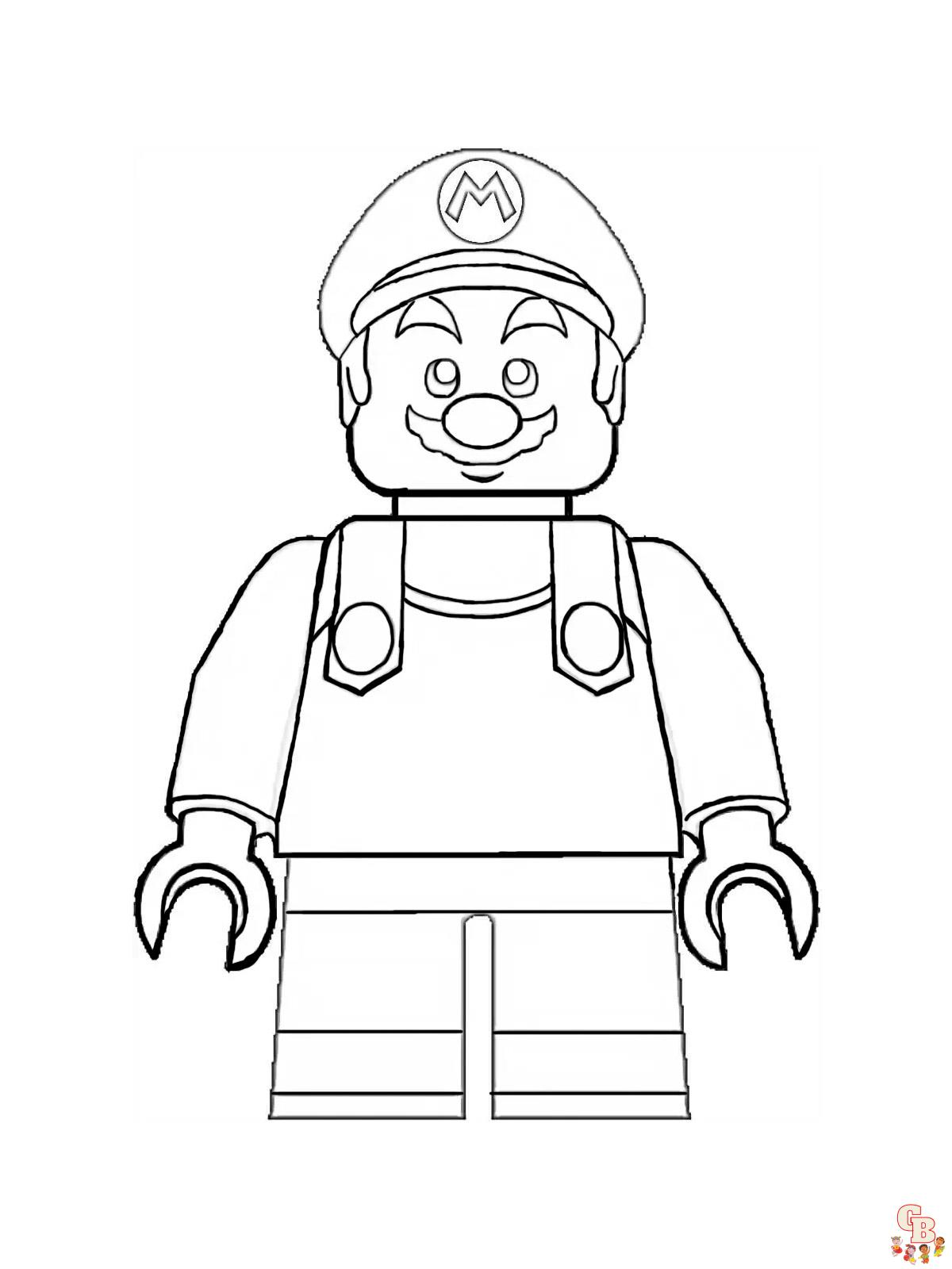 Ausmalbilder Lego Super Mario 11